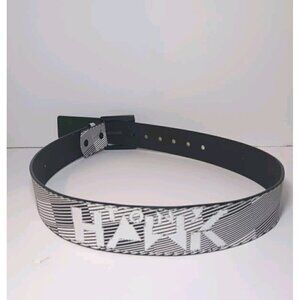 Tony Hawk Skater Belt With Metal Buckle Black & White Geometric 30 32 Waist